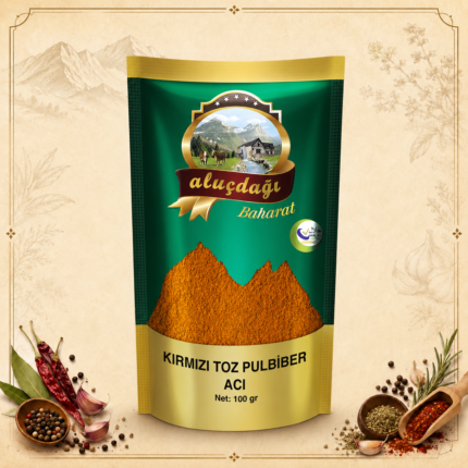 ALUÇDAĞI KIRMIZI TOZ PULBİBER (ACI) 100GR